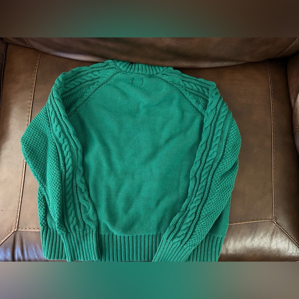 Gap Green women’s Cable Knit Sweater size small - Picture 2 of 4